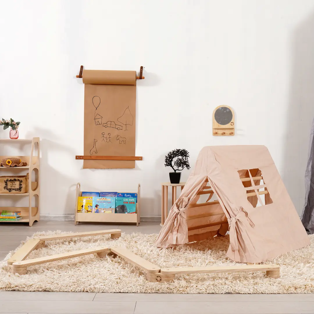 BAUMFEE ARBUTUS TIRMANMA ÜÇGENİ Ekru Renk Çadırlı