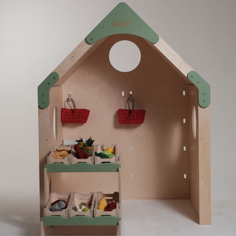 MAPLE Ahşap Meslek Evi | Manavlı Çocuk Oyun Alanı