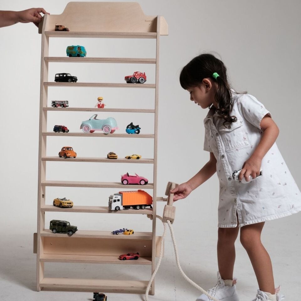 BAUMFEE  Garaj ,Araba rafı, arabalar için ahşap raf