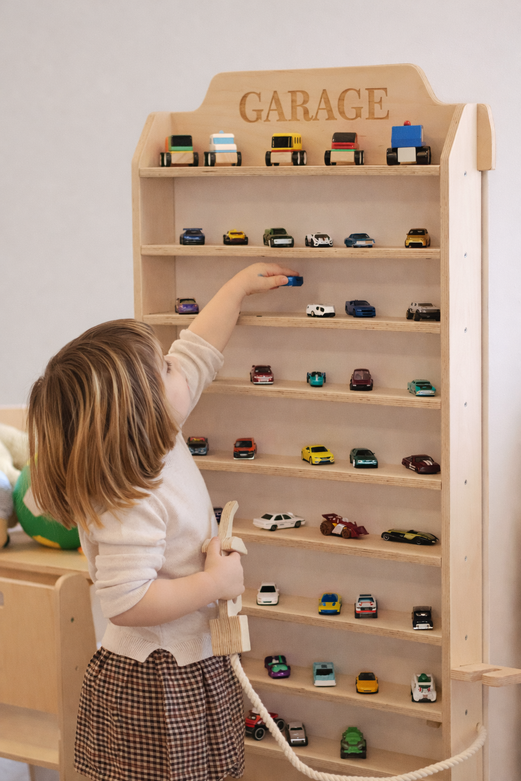 BAUMFEE  Garaj ,Araba rafı, arabalar için ahşap raf