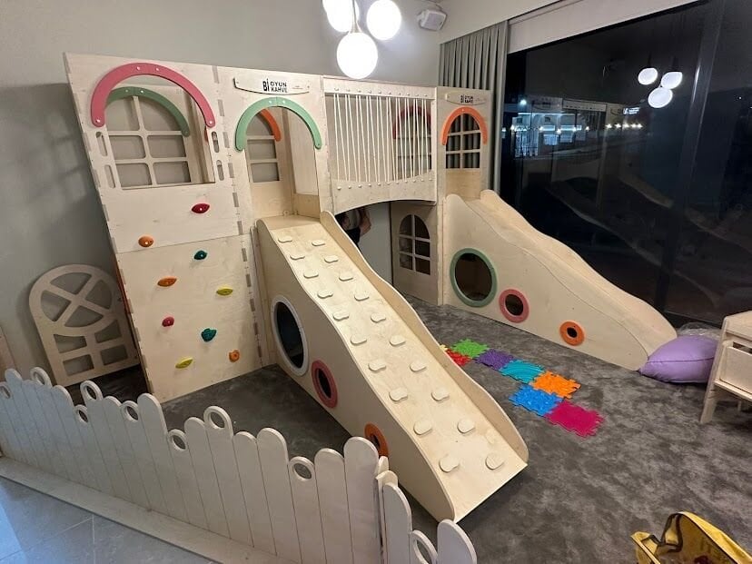 DAPHNE 6'lı Ahşap Oyun Parkı | Montessori Oyun Alanı