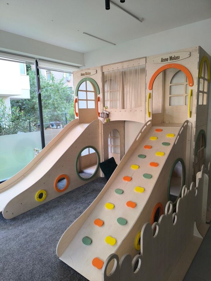 TAMARIX Montessori Ahşap Oyun Parkı | 5'li Oyun Alanı