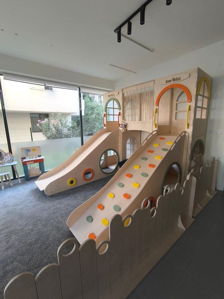 TAMARIX Montessori Ahşap Oyun Parkı | 5'li Oyun Alanı