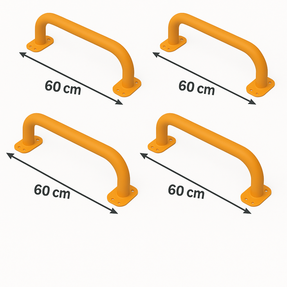 Baumfee 4lü Tırmanma Demiri ,Monkey Bar Seti Turuncu