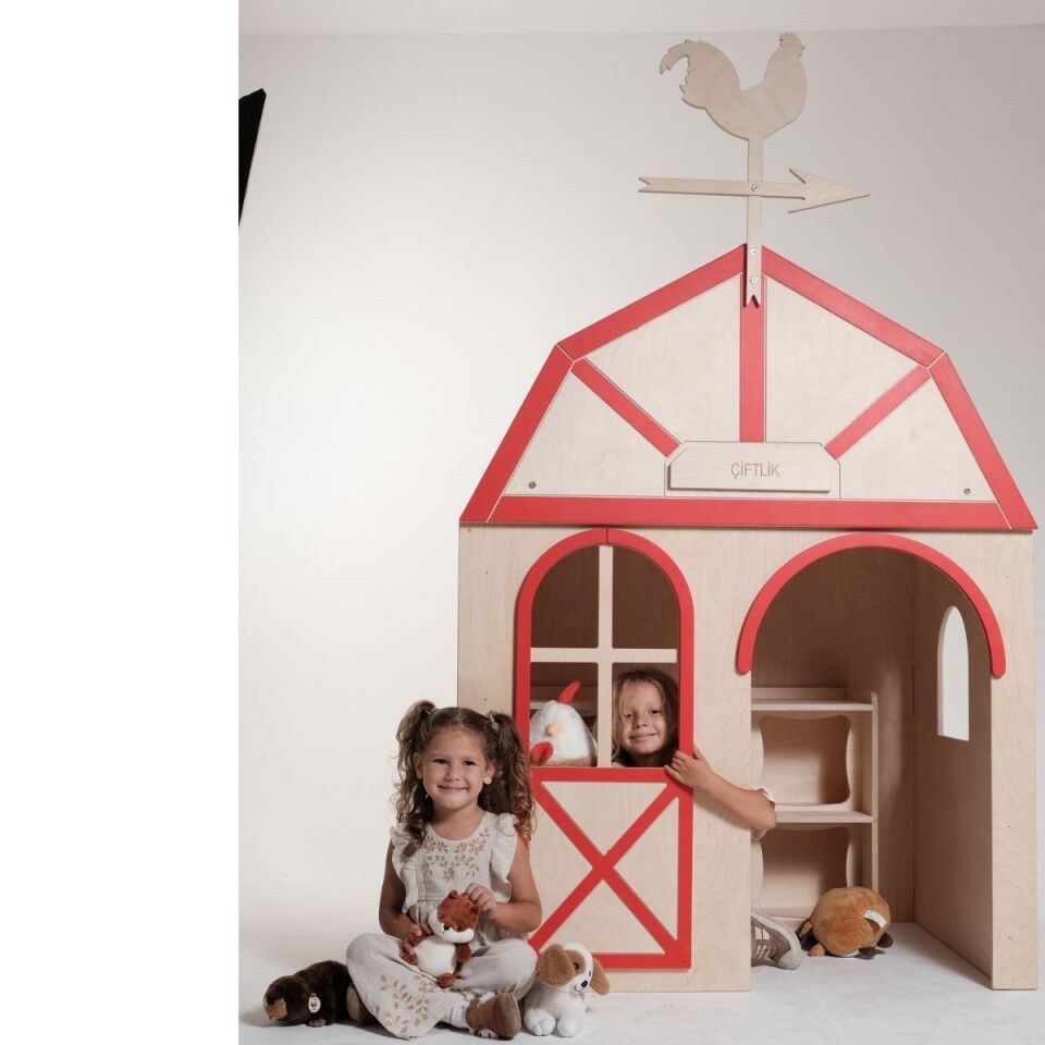 POPLAR Ahşap Meslek Evi | Çocuk Çiftlik Evi