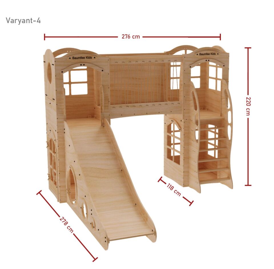CYPRESS 5'li Ahşap Oyun Parkı | Montessori Oyun Alanı