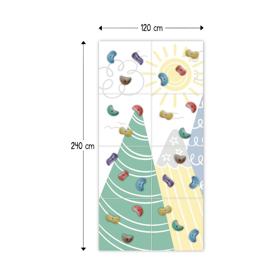 SOFT DAĞ TEMALI TIRMANMA DUVARI 120 CM *240 CM