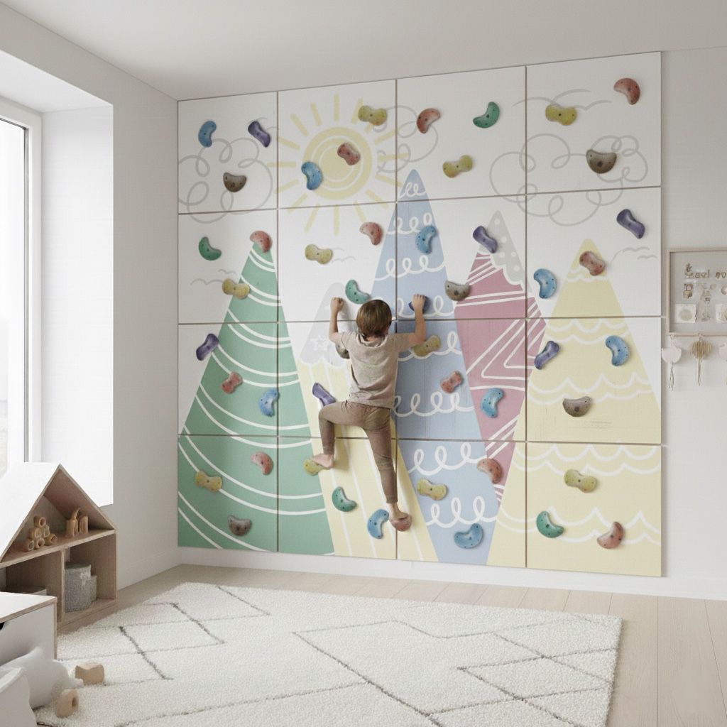 SOFT DAĞ TEMALI TIRMANMA DUVARI 240 CM *240 CM