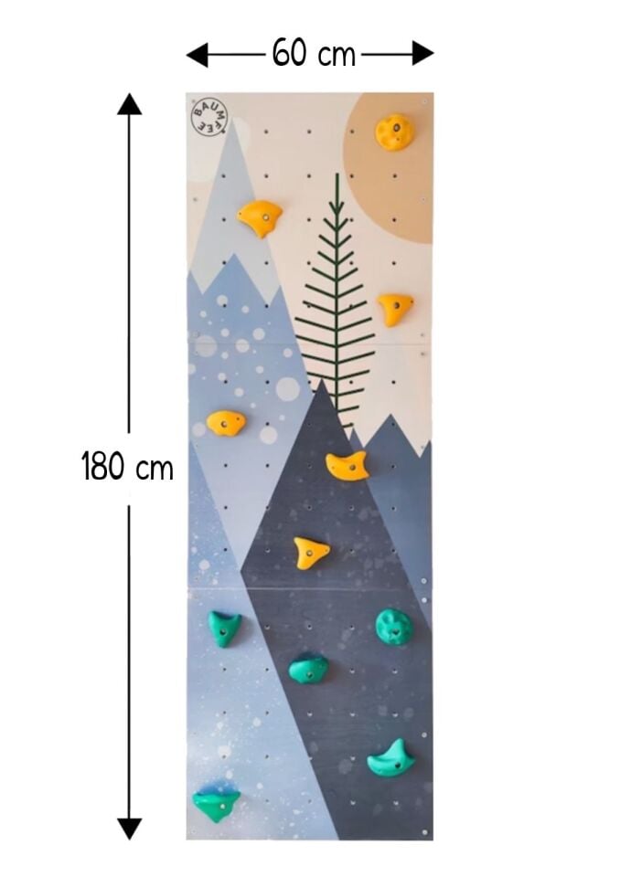 BAUMFEE TIRMANMA DUVARI DAĞ ŞEKİLLİ 60cm*180cm