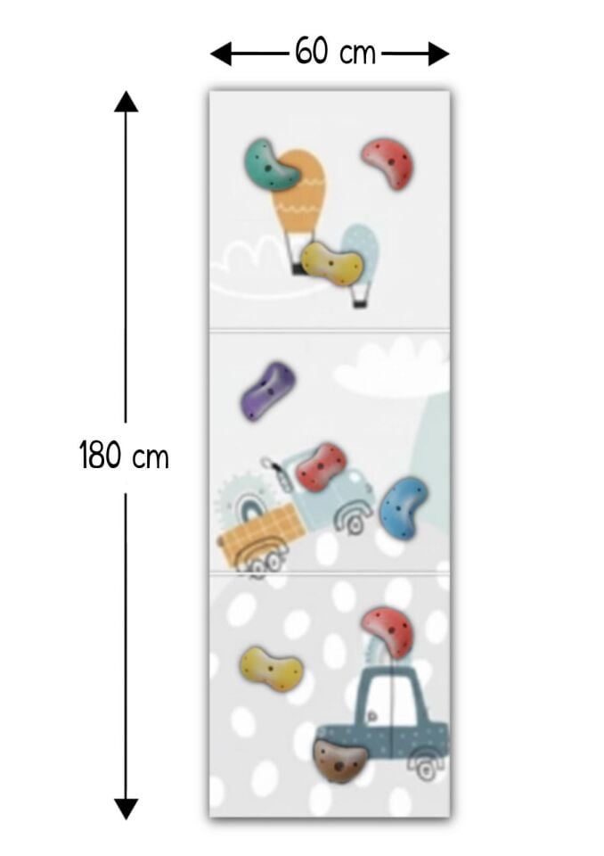 BAUMFEE TIRMANMA DUVARI İNŞAAT ARABA KOLEKSİYONU 60cm*180cm