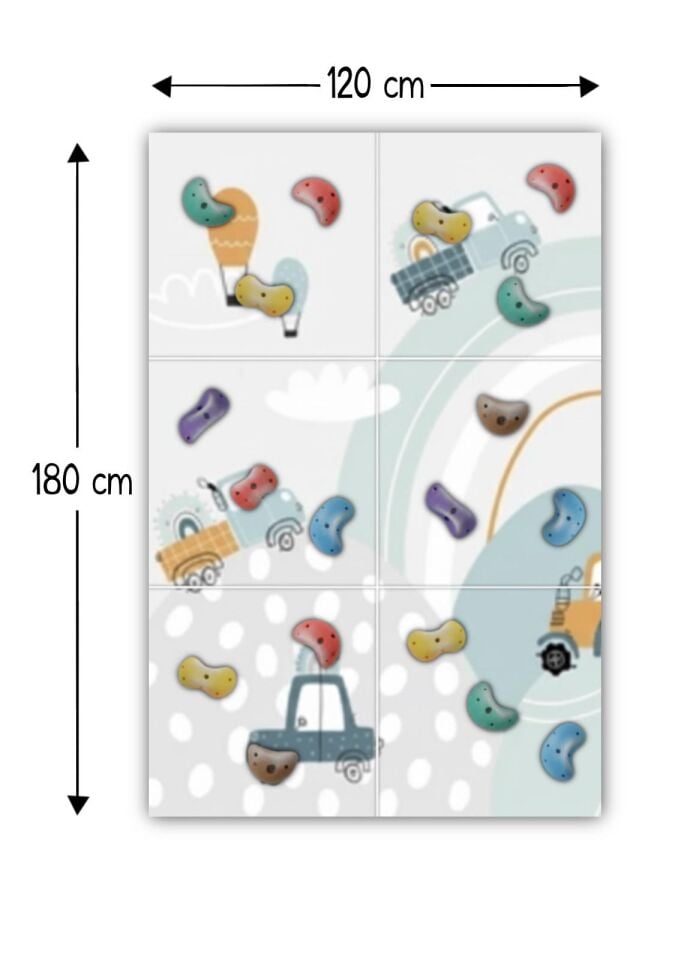 BAUMFEE TIRMANMA DUVARI İNŞAAT ARABA KOLEKSİYONU 120cm*180cm
