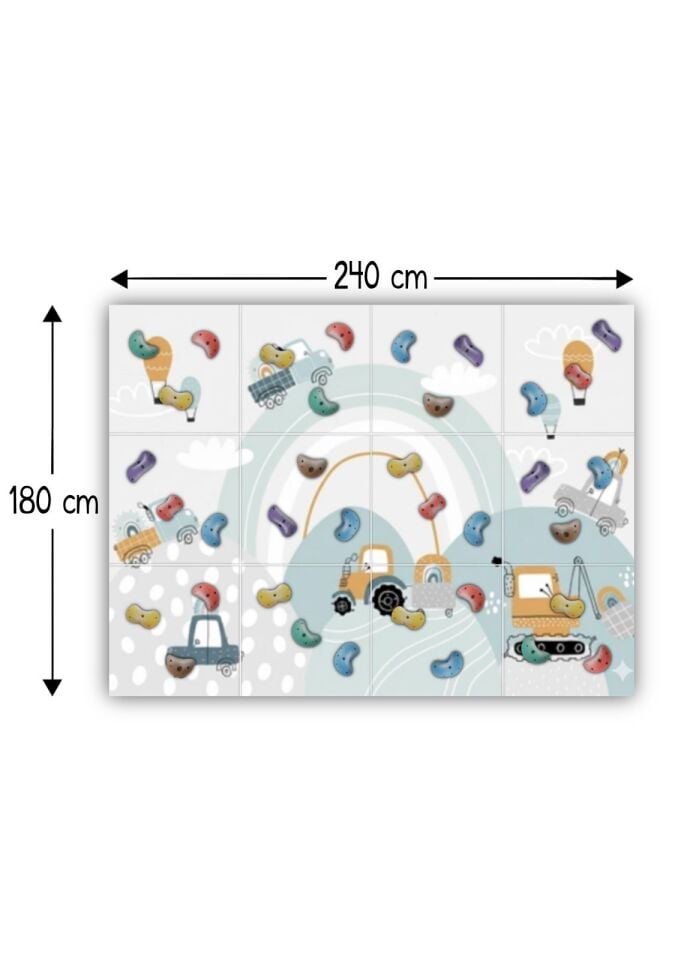 BAUMFEE TIRMANMA DUVARI İNŞAAT ARABA KOLEKSİYONU 180cm*180cm