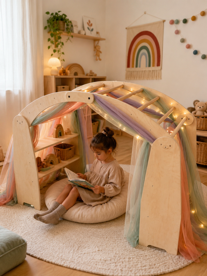 Baumfee Waldorf Oyun Kemeri – Montessori Oyun ve Okuma Köşesi